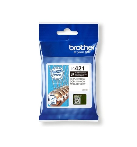 Tinteiro Brother LC421BK Preto 200 Pág.