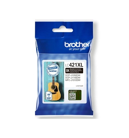 Tinteiro Brother LC421XLBK Preto 500 Pág.