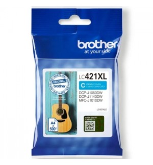 Tinteiro Brother LC421XLC Azul 500 Pág.