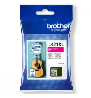 Tinteiro Brother LC421XLM Magenta 500 Pág.