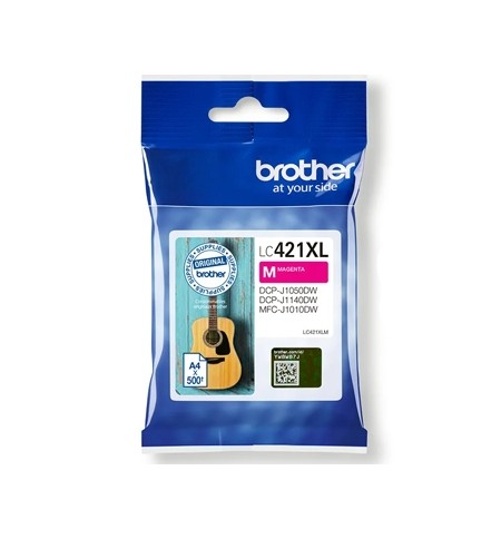 Tinteiro Brother LC421XLM Magenta 500 Pág.