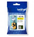 Tinteiro Brother LC421XLY Amarelo 500 Pág.