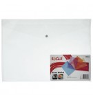 Bolsa Envelope A3 Fecho Botão Transparente Eagle