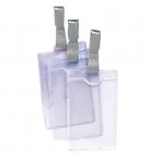 Porta-Nomes Vertical 62x108mm Mola Cinza 12un