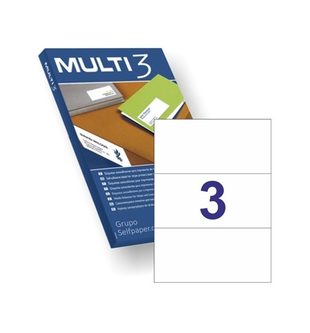 Etiquetas 210x099mm 100Fls A4 Multi3 300un