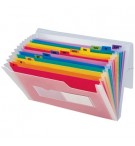 Pasta Classificadora com Fole PP A5 Transparente