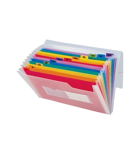 Pasta Classificadora c/Fole PP A5 Transparente