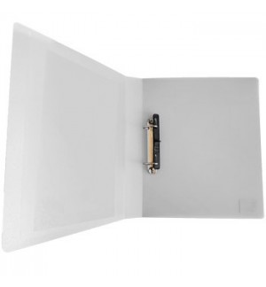 Pasta Arquivo Plástico L40 c/Bolsa 2 Argolas 310x260 Trans.