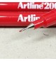 Marcador Fino Artline 200 0,4mm Vermelho 12un