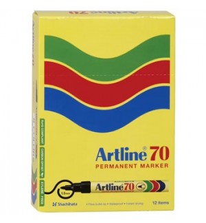 Marcador Permanente Médio Artline 70 1,5mm Preto 1un