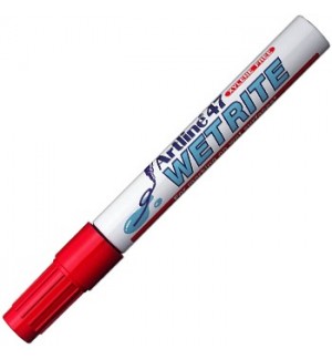 Marcador Superfícies Molhadas Artline 47 Vermelho 1un