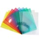 Bolsa Plástico em L A4 90mic Cores Sortido 10un
