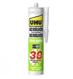 Silicone Isolamento e Fissuras Acrílico Branco UHU 280ml