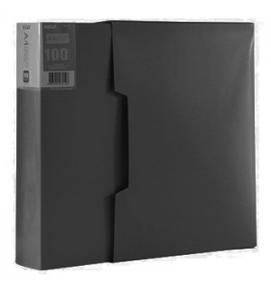 Pasta c/100 Bolsas 200 Páginas Catálogo c/Caixa Eagle Preto