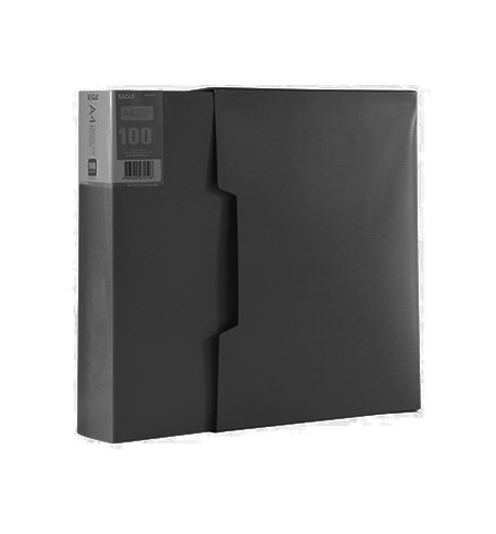 Pasta c/100 Bolsas 200 Páginas Catálogo c/Caixa Eagle Preto