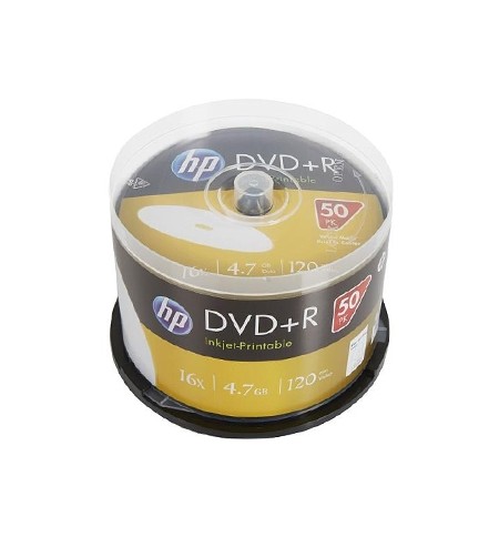 DVD+R Inkejet Printable 4.7GB 16x HP Spindle 50un
