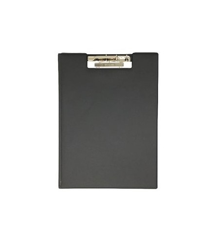 Prancheta A4 Plástico c/Capa e Bolsa Interior 255.01 Preto