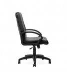 Cadeira Operativa Giratória Média Semi-Pele Vertigo Preto