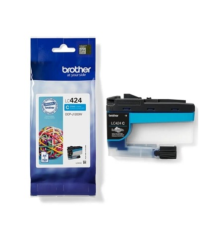 Tinteiro Brother LC424C Azul 750 Pág.