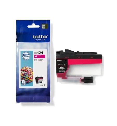 Tinteiro Brother LC424M Magenta 750 Pág.