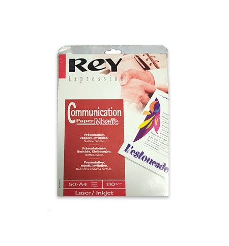 Papel 110gr Fotocopia A4 Rey Mosaic 50Fls