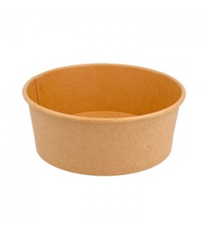 Saladeiras 750ml Cartão Redondo Ø150mm Cor Kraft 50un