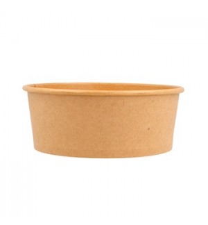 Saladeiras 750ml Cartão Redondo Ø150mm Cor Kraft 50un
