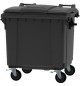 Contentor 1100L Polietileno DIN 4 Rodas c/Tampa Cinza