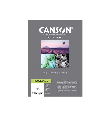 Papel A4 180g Foto Canson Everyday Matte 50 Folhas
