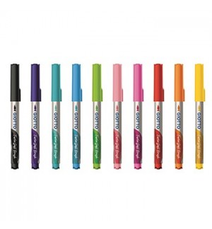Marcador Feltro Aguarelável Giotto Turbo Soft Brush 10 Cores