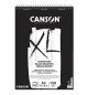 Bloco Espiralado Canson XL Dessin Noir A3 160g 40Fls