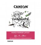 Bloco Canson Graduate Manga Marker Layout A3 70g 50Fls