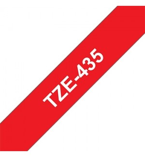 Fita Laminada 12mmx8mts Vermelho/Branco