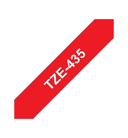 Fita Laminada 12mmx8mts Vermelho/Branco