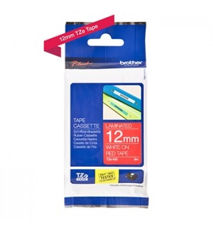 Fita Laminada 12mmx8mts Vermelho/Branco