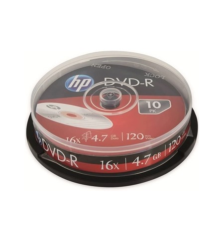 DVD+R 4.7GB 16x HP Cake Box 10un