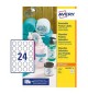 Etiquetas Redondas Removíveis 37mm Avery 25 Folhas 600un