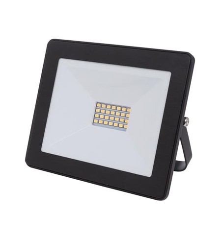 Projetor LED Exterior Branco Neutro 20W Preto