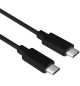 Cabo USB-C 2.0 Macho / Macho Preto 1m