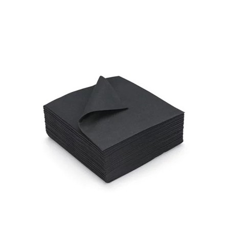 Guardanapos 40x40 1/8 2Fls Preto P&P 120un