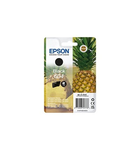 Tinteiro Epson 604 Preto C13T10G14010 3,4ml 150 Pág.