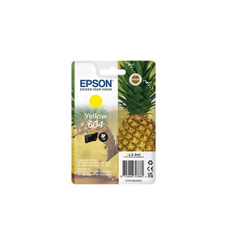 Tinteiro Epson 604 Amarelo C13T10G44010 2,4ml 130 Pág.