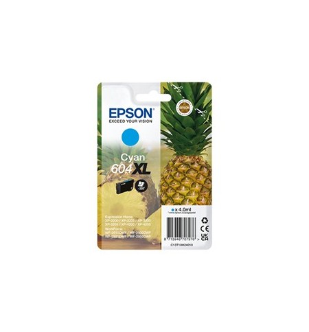 Tinteiro Epson 604XL Azul C13T10H24010 4ml 350 Pág.