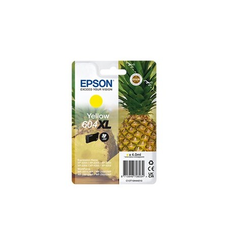 Tinteiro Epson 604XL Amarelo C13T10H44010 4ml 350 Pág.