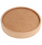 Tampas Ø18cm Cartão Saladeiras Redondas Kraft 1300ml 50un