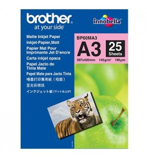 Papel BROTHER Fotográfico Mate A3 145gr 25 Folhas