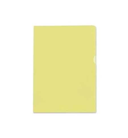 Bolsa Plástico em L A4 90mic Amarelo 100un