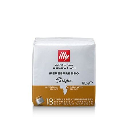 Café Cápsulas IperEspresso ILLY Etiópia Pack 18un