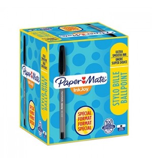 Esferográfica Paper Mate InkJoy 100 Preto 1mm 100un