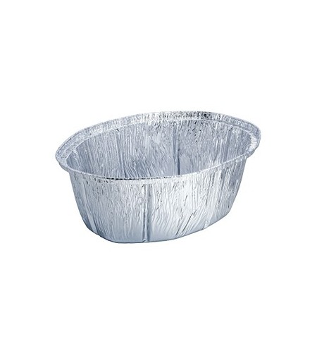 Embalagem Alimentar Alumínio 2400ml Oval c/Tampa 100un
